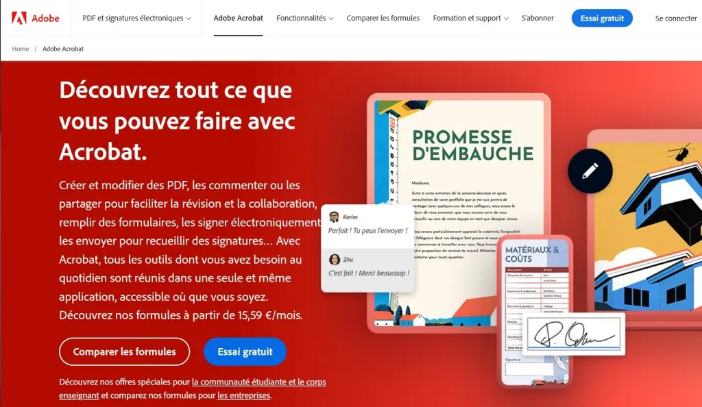 conversion pdf en texte adobe