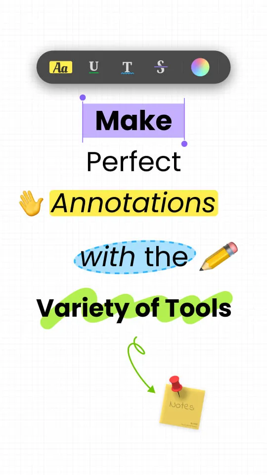 PDF Annotation Colors, Preset Styles, Icons: Android