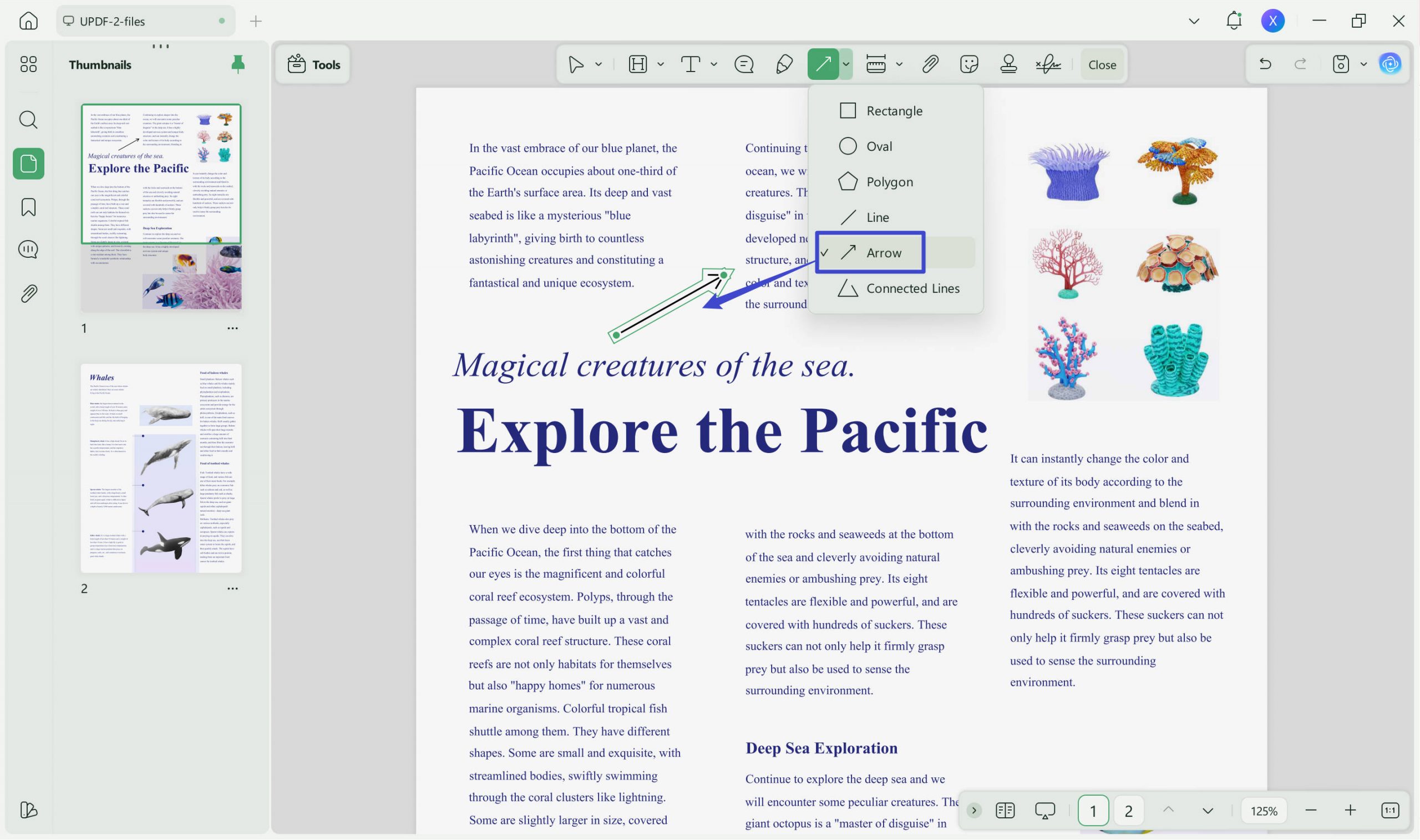 how to add arrow in pdf add arrow