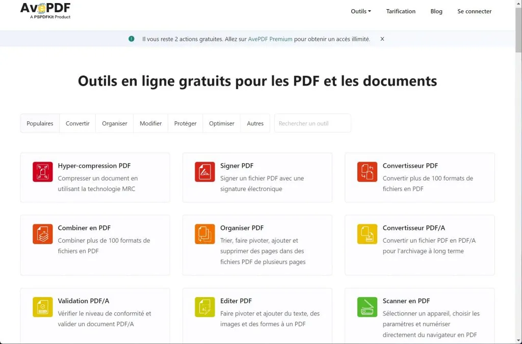 conversion pdf en texte avepdf