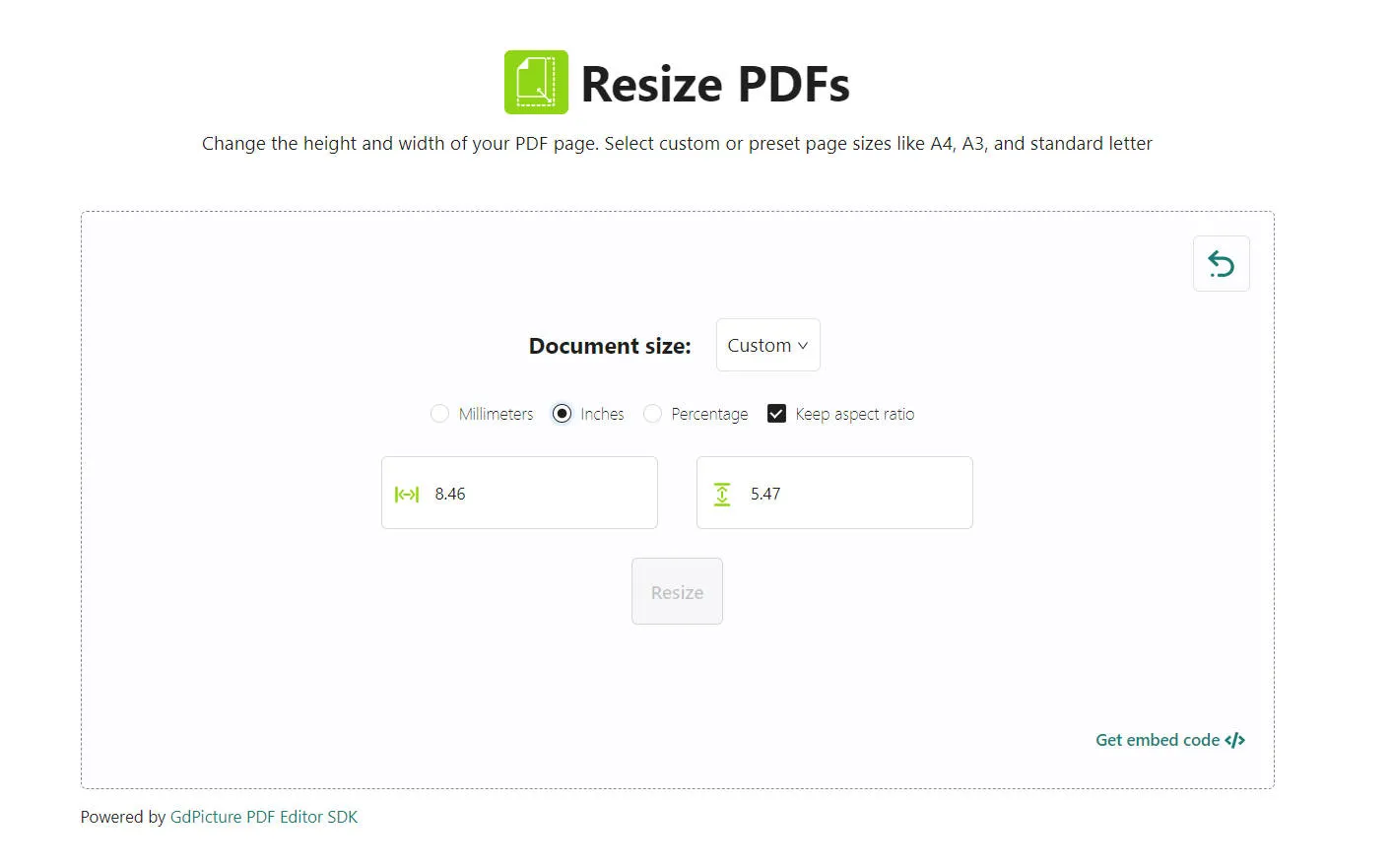 utilizzare AvePDF Scaler