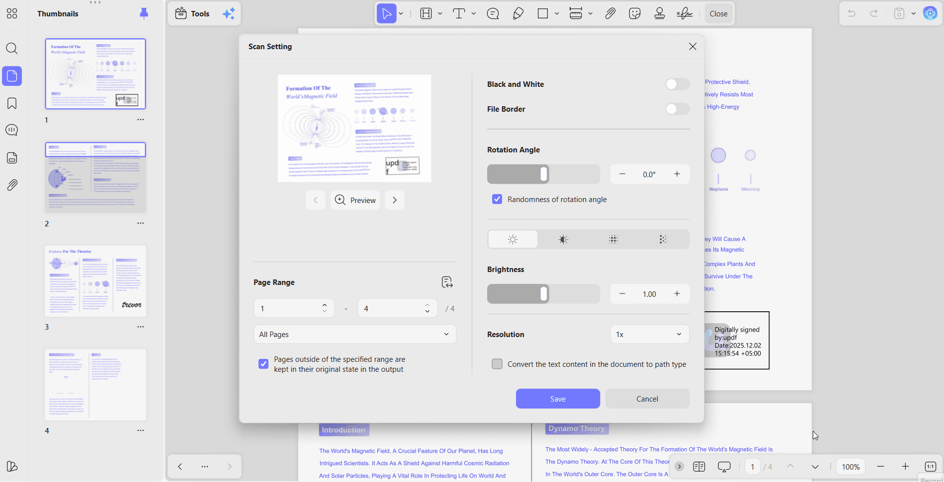 use image pdf blur content updf