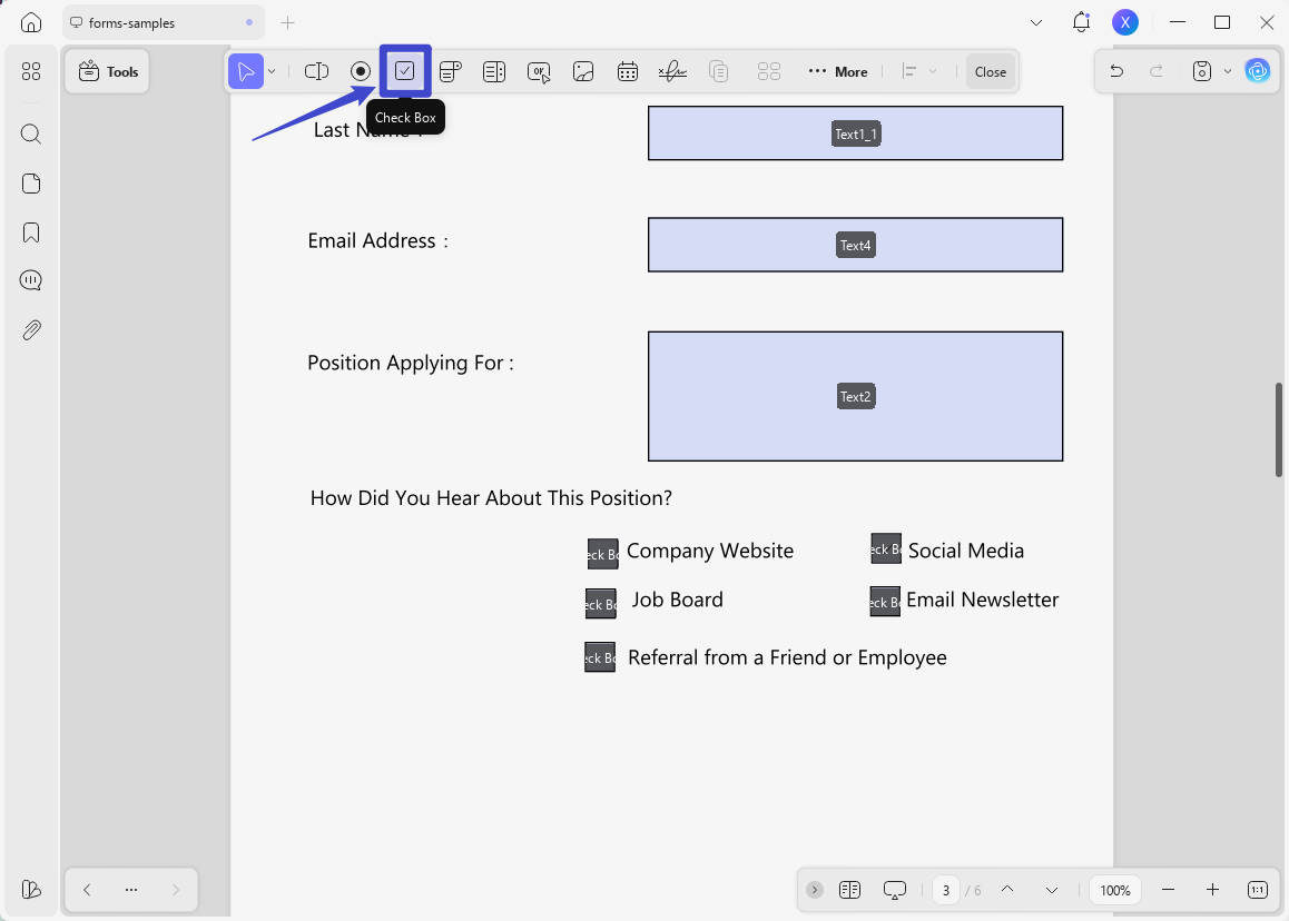 how to uncheck a box in pdf add box