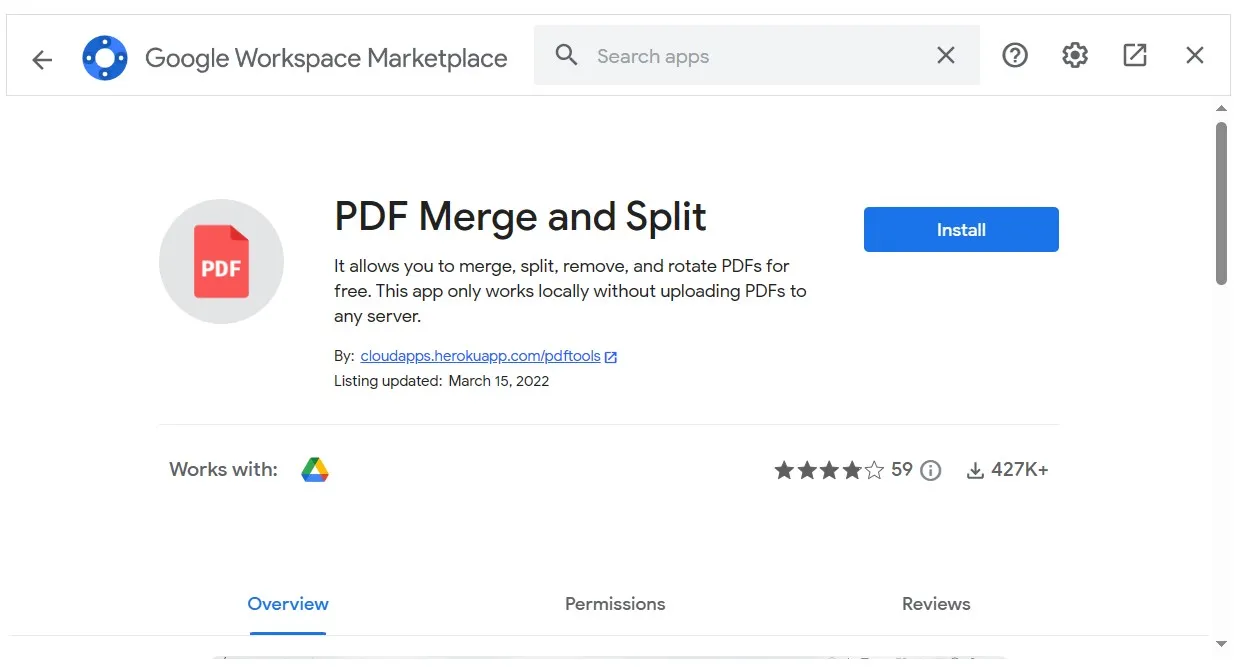 install pdf merge and split