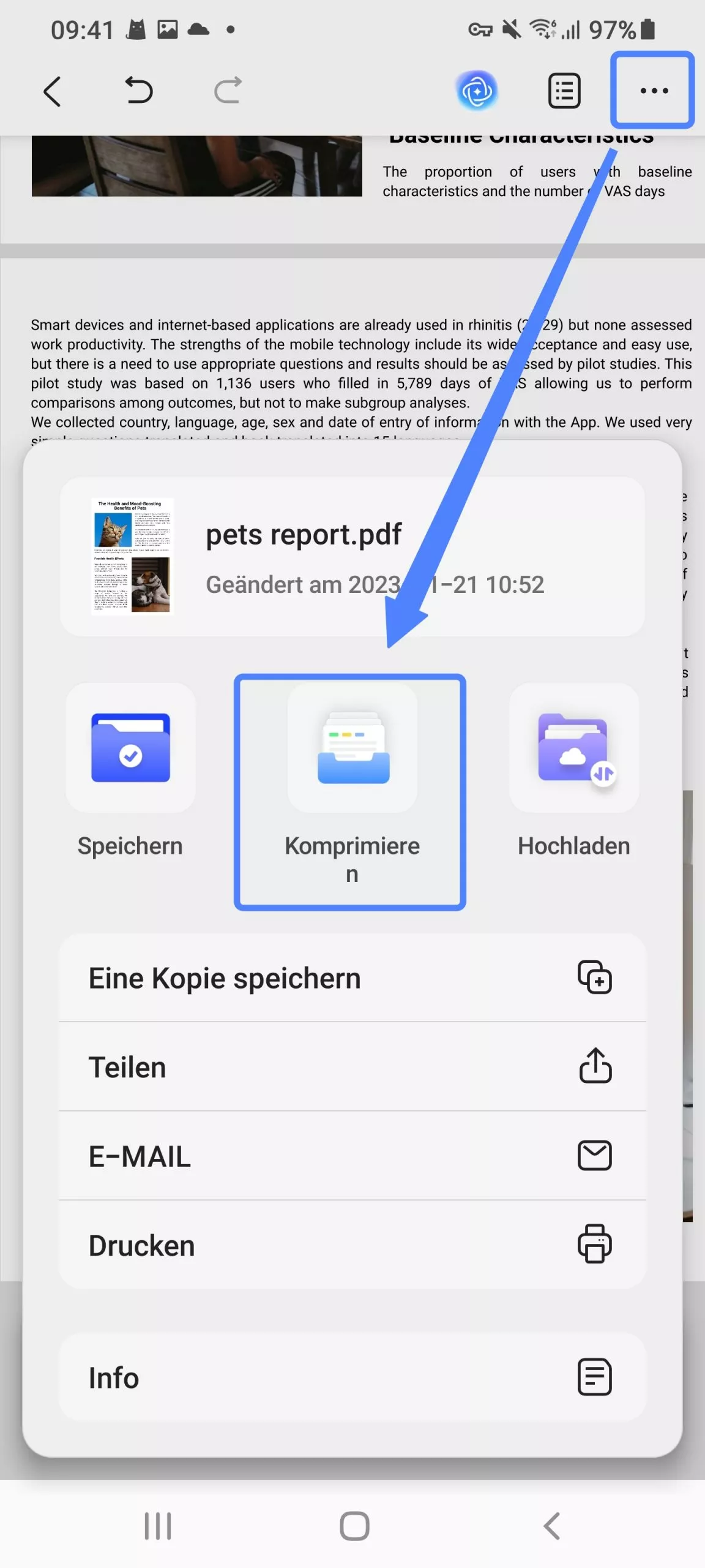 PDF Größe reduzieren Android