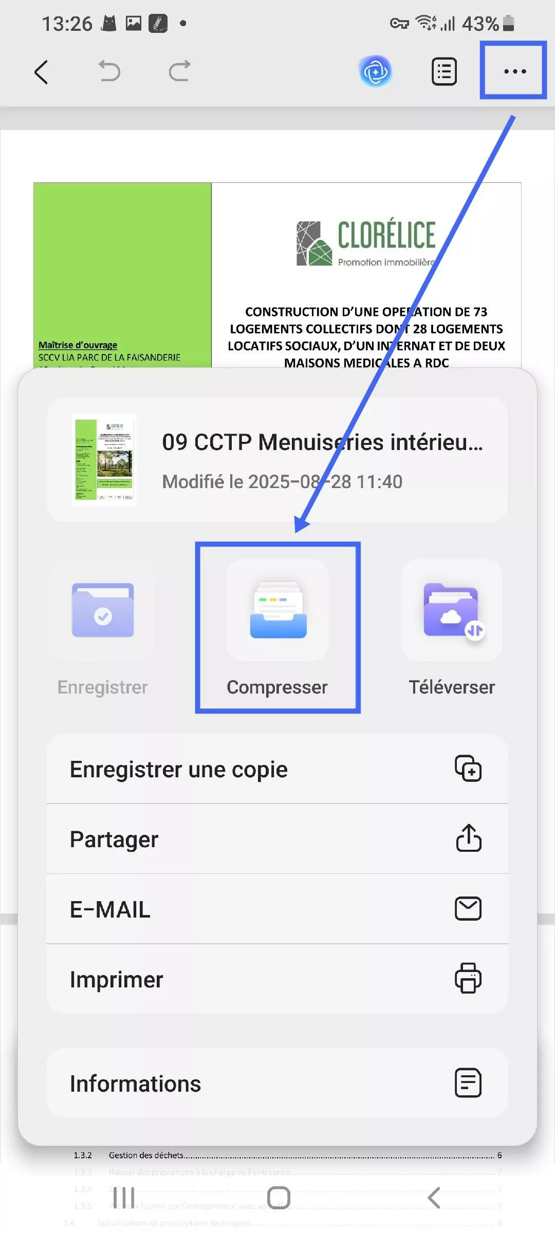 Réduire la taille des PDF sur Android