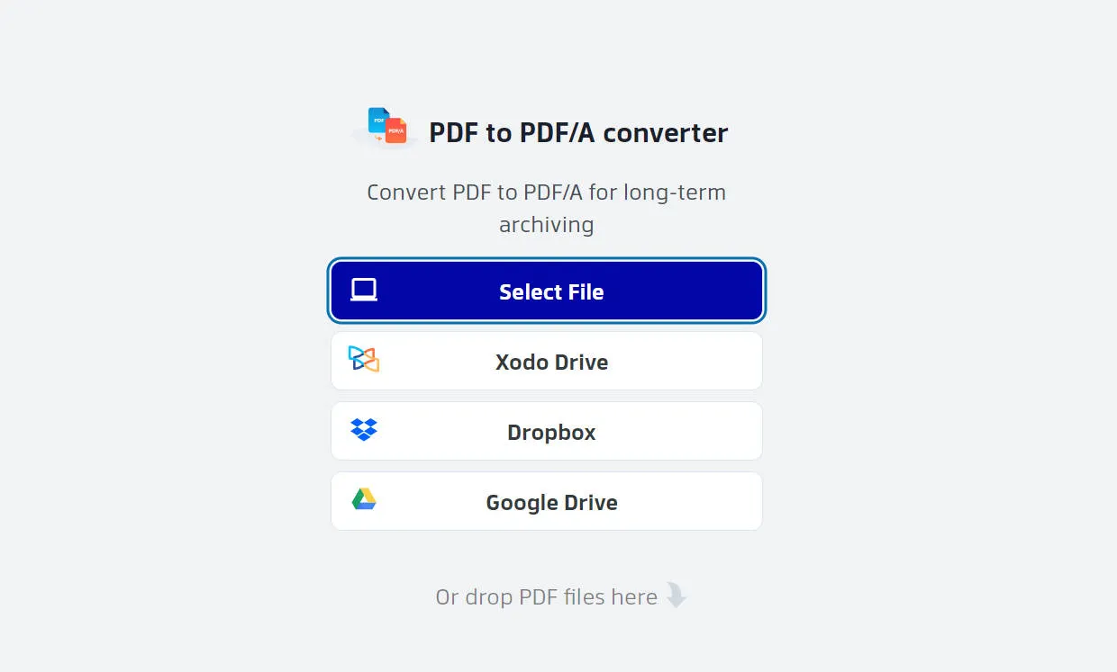 convert pdf to pdf a online free upload the pdf file