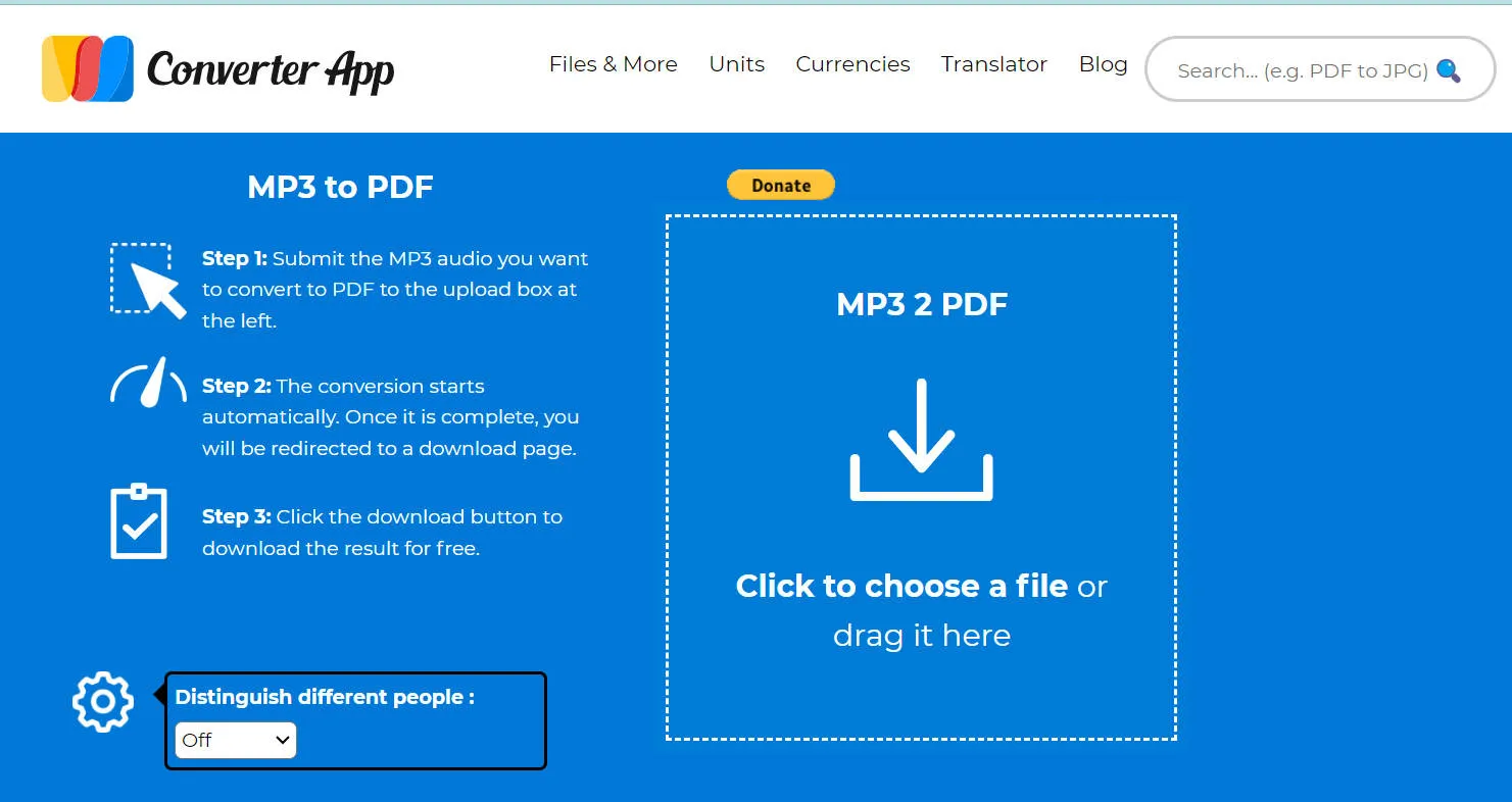 convert mp3 to pdf Converter