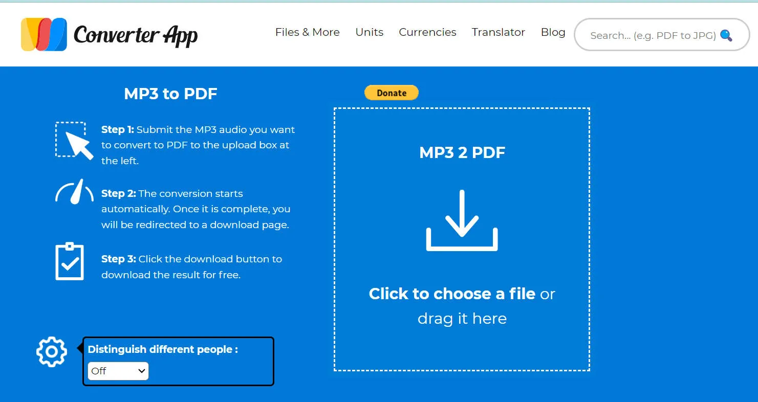 convertir mp3 a pdf convertidor