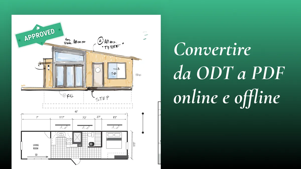 5 modi per convertire facilmente da ODT a PDF