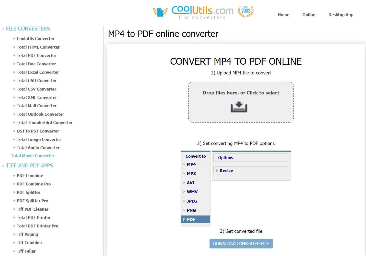 video to pdf converter Coolutils