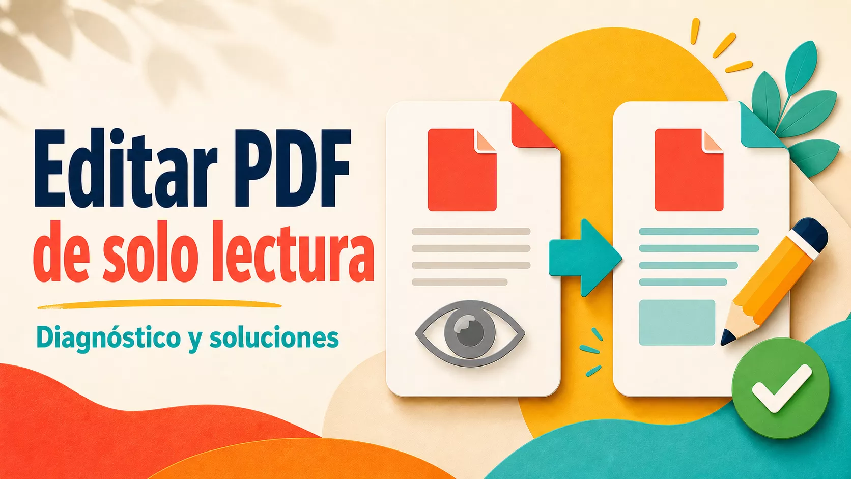 Cómo editar un PDF de solo lectura: diagnóstico y soluciones