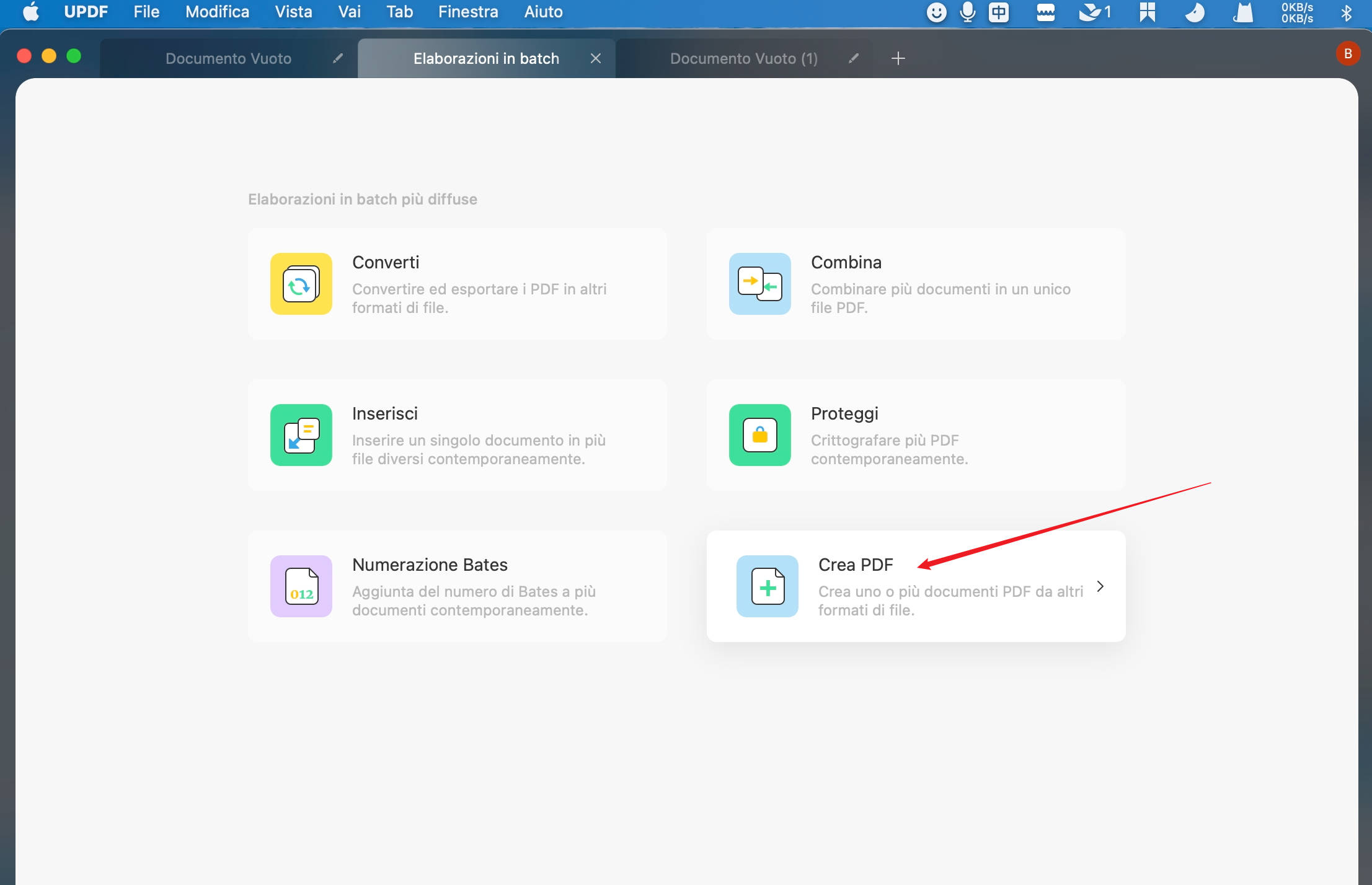 creare pdf in batch