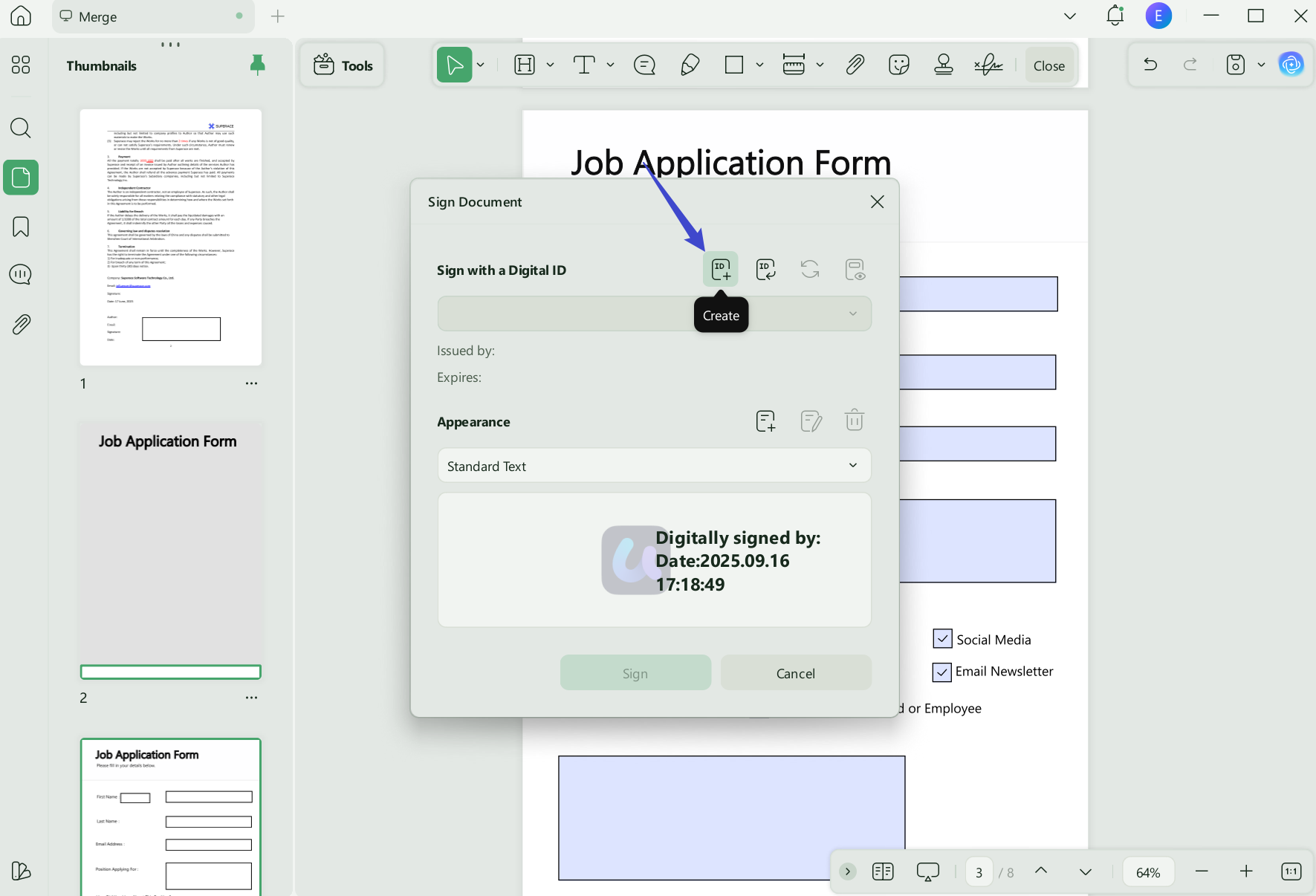how to make digital signature