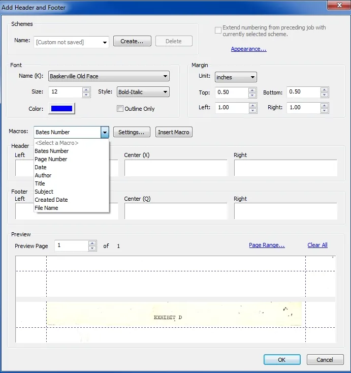 customize bates numbering in pdf nuance pdf