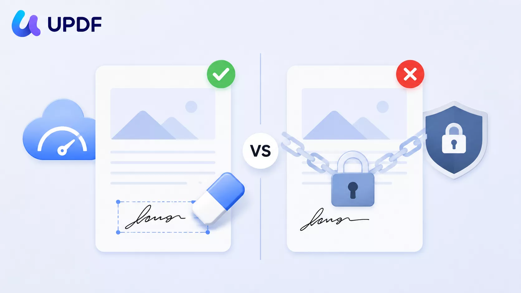 easy removing signature vs secure protection