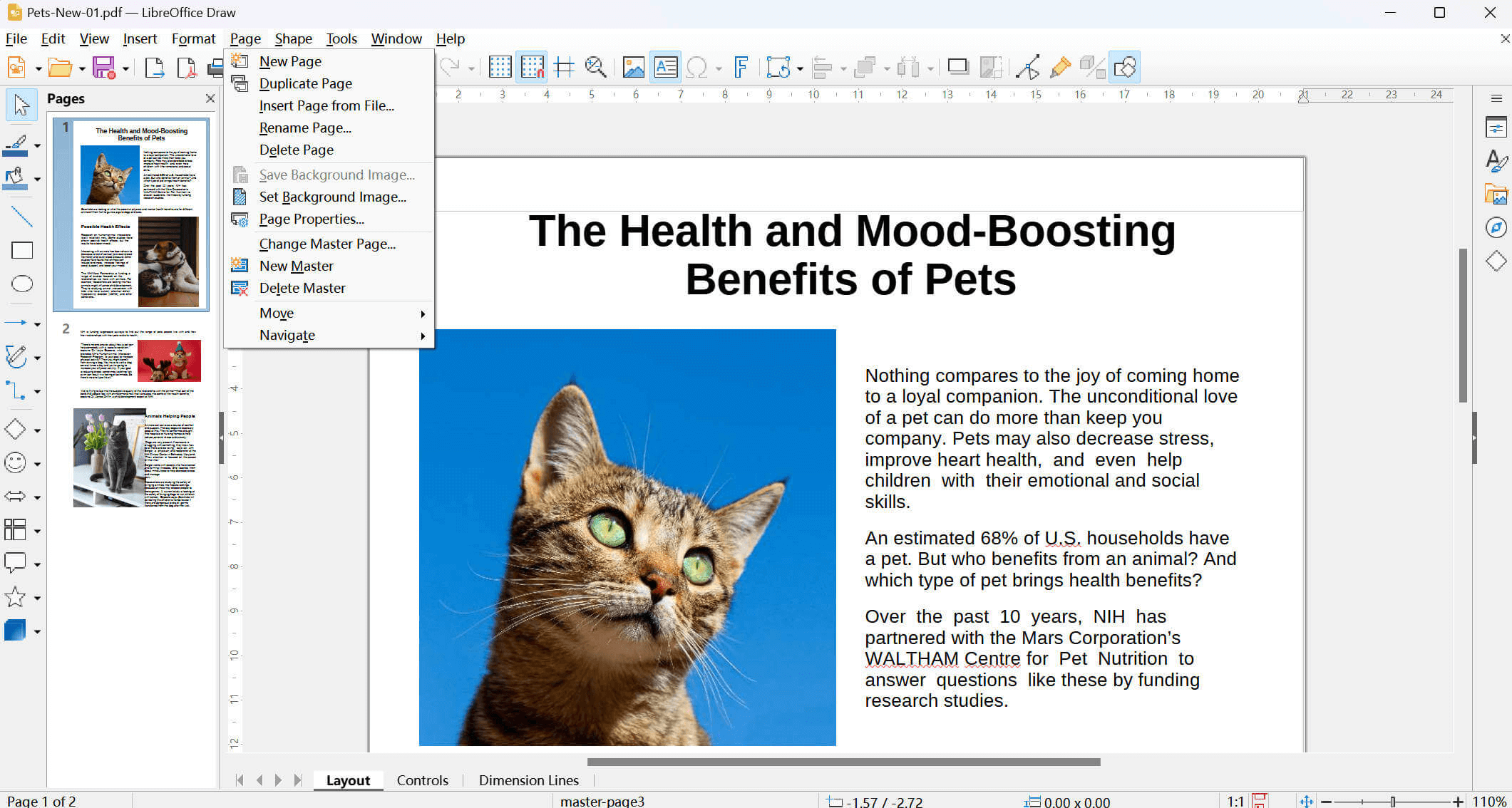 Editor de PDF do LibreOffice