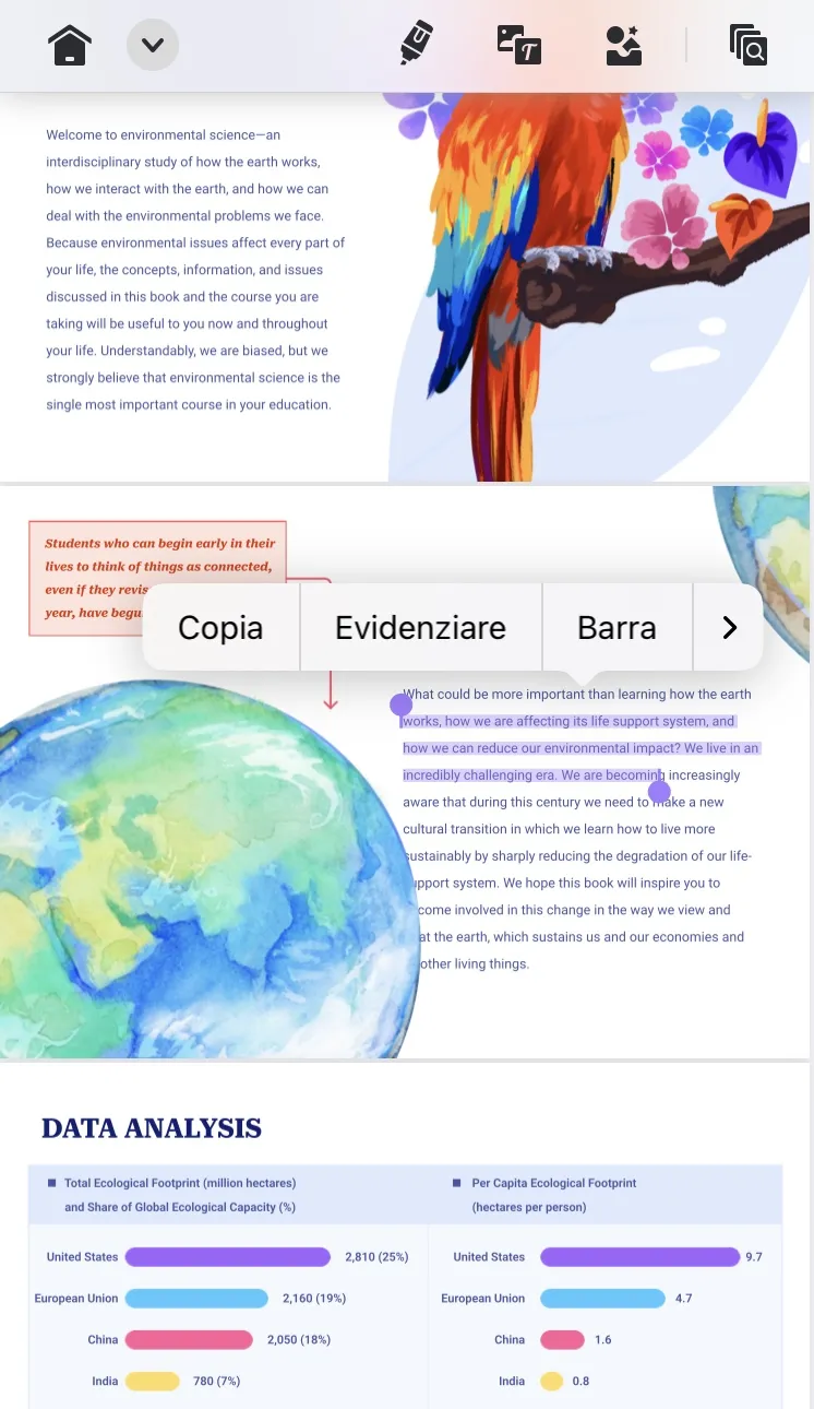 fai clic sullo strumento evidenziatore