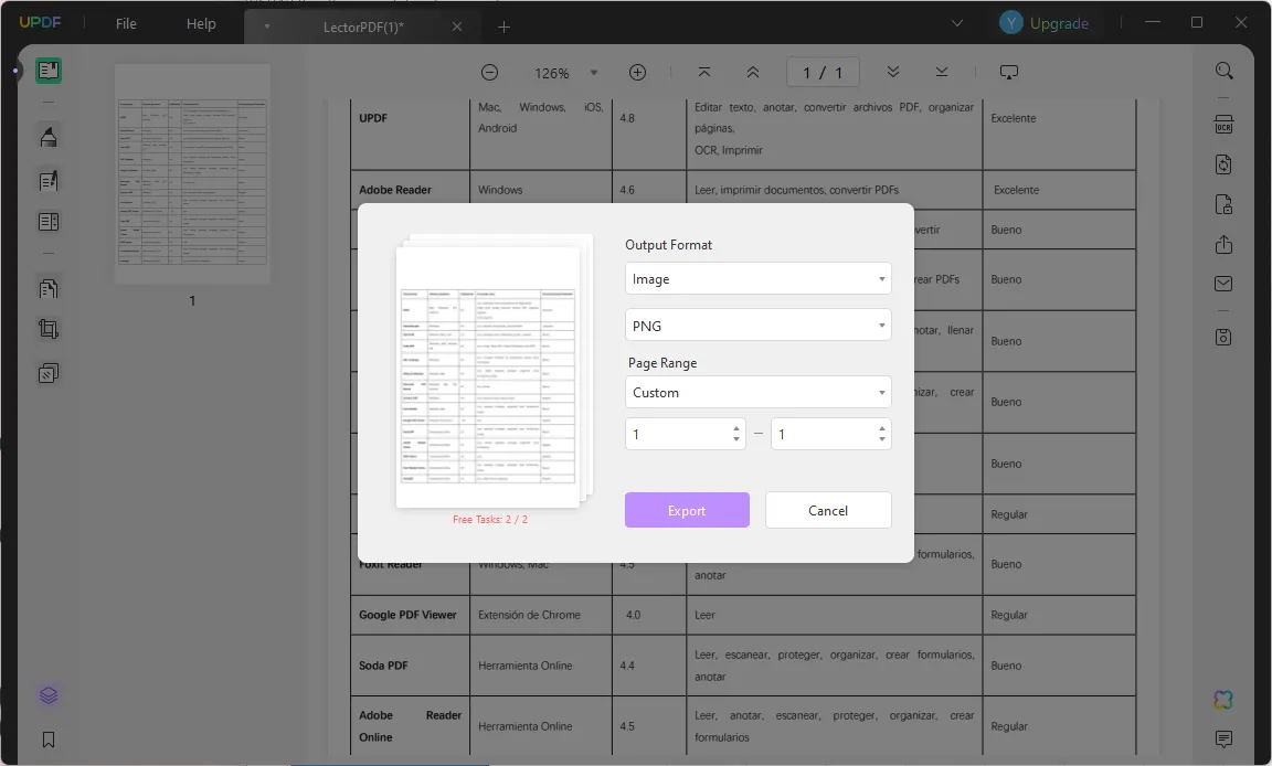 PDF to PNG using UPDF to convert word to PNG