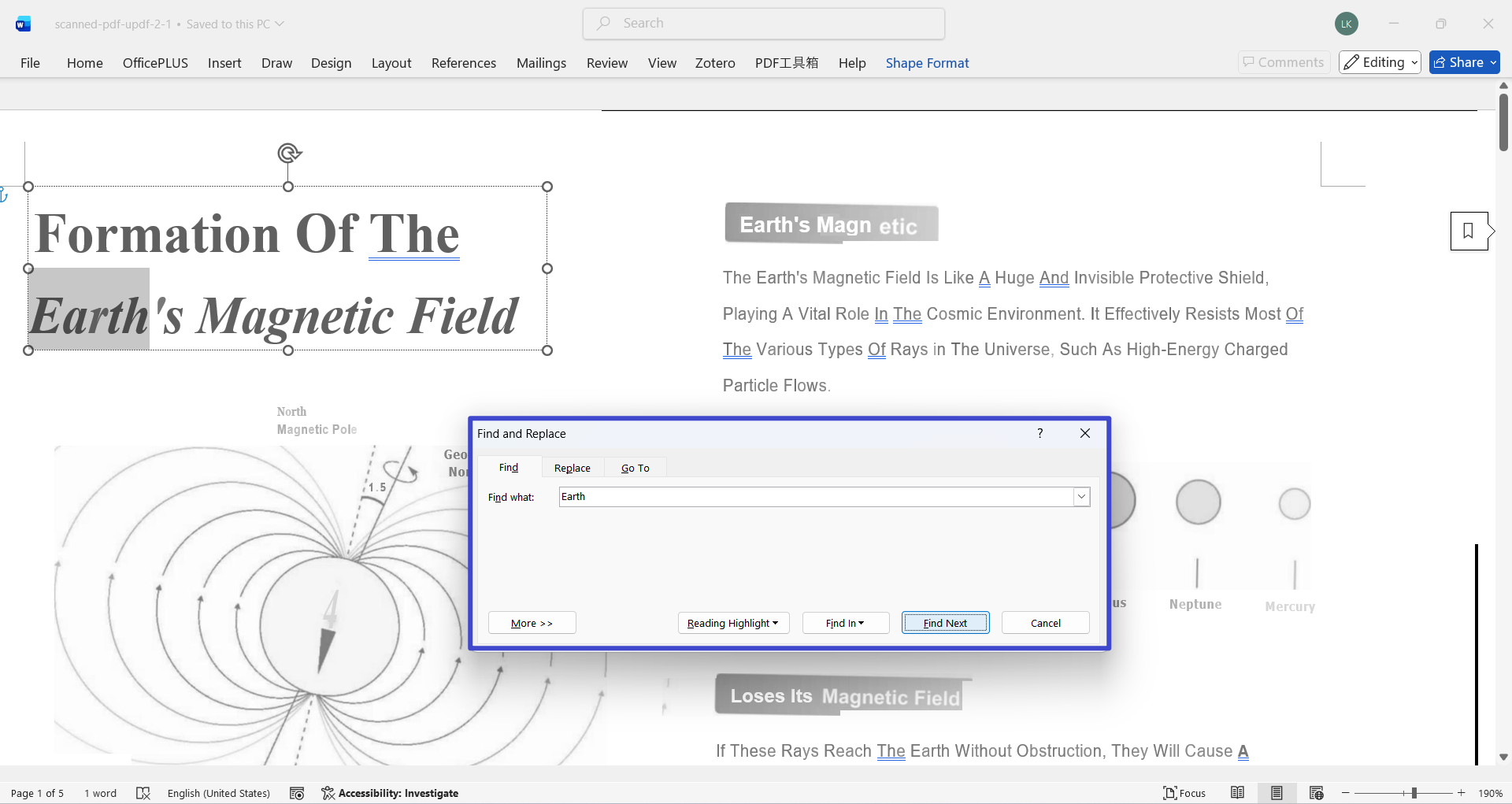 Encontrar palavras no Microsoft Word