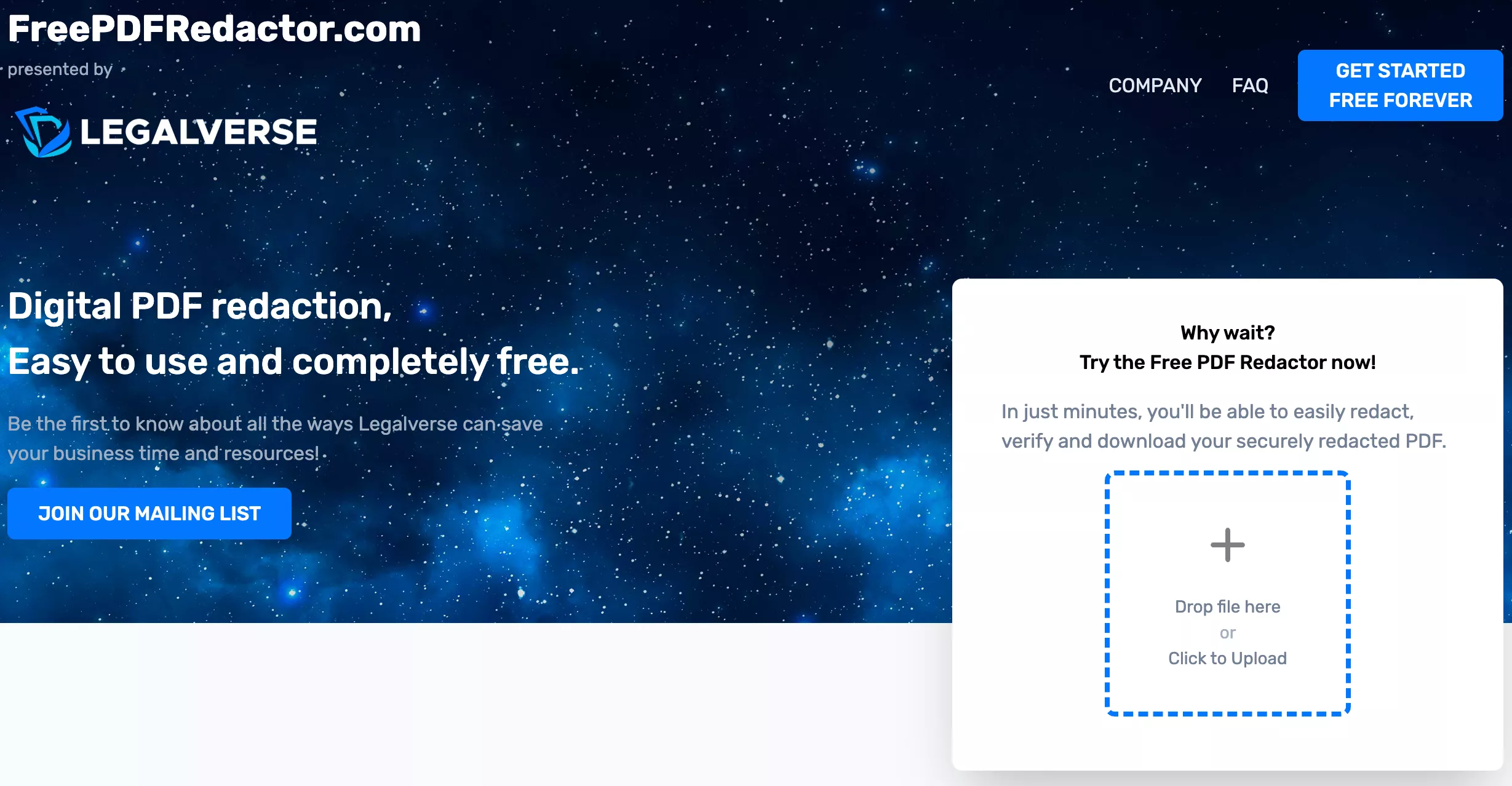 freepdfredactor upload file