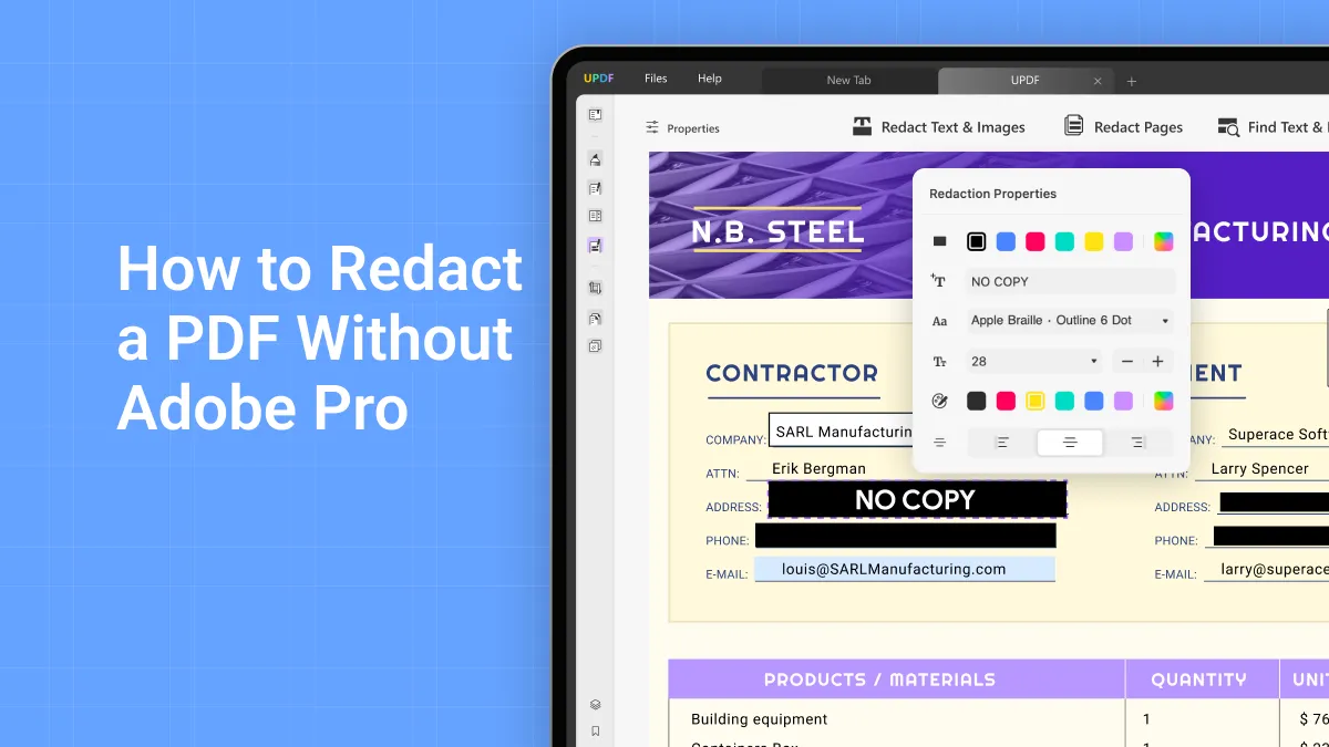 How to Redact a PDF Without Adobe Pro