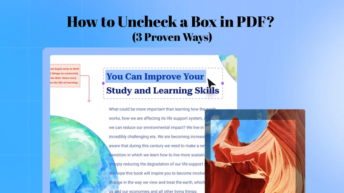 How to Uncheck a Box in PDF? (3 Proven Ways)