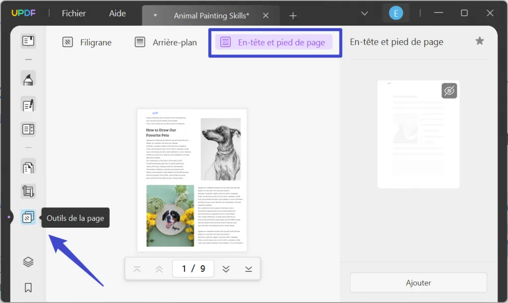 Supprimer l'en-tête et le pied de page d'un PDF