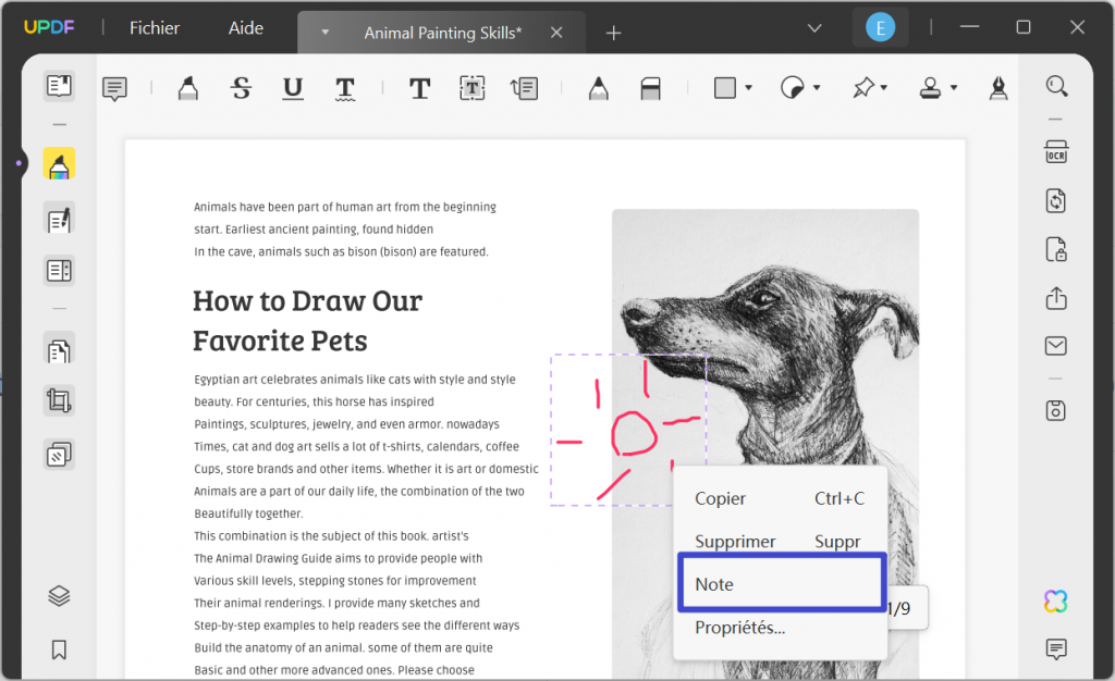 dessiner sur un pdf