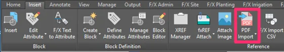 Import PDF Files in AutoCAD