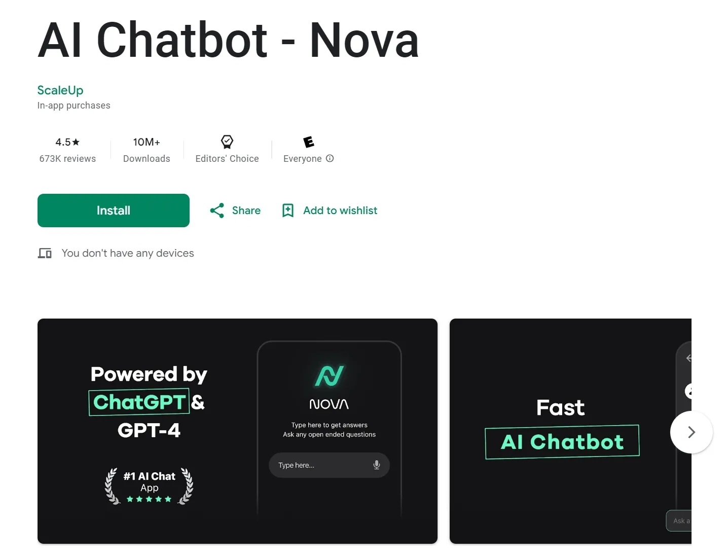 nova chatbot android app