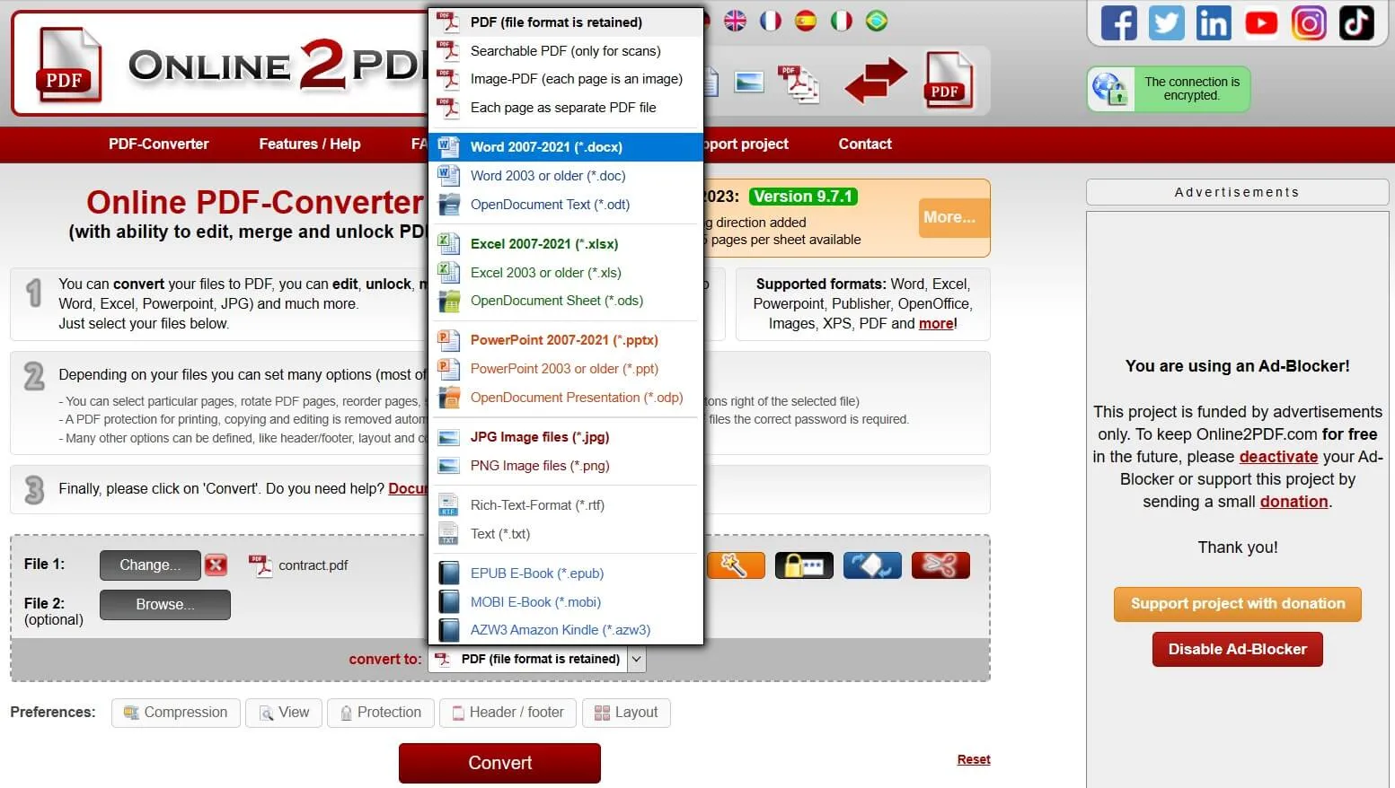 online2pdf pdf to word convert to word