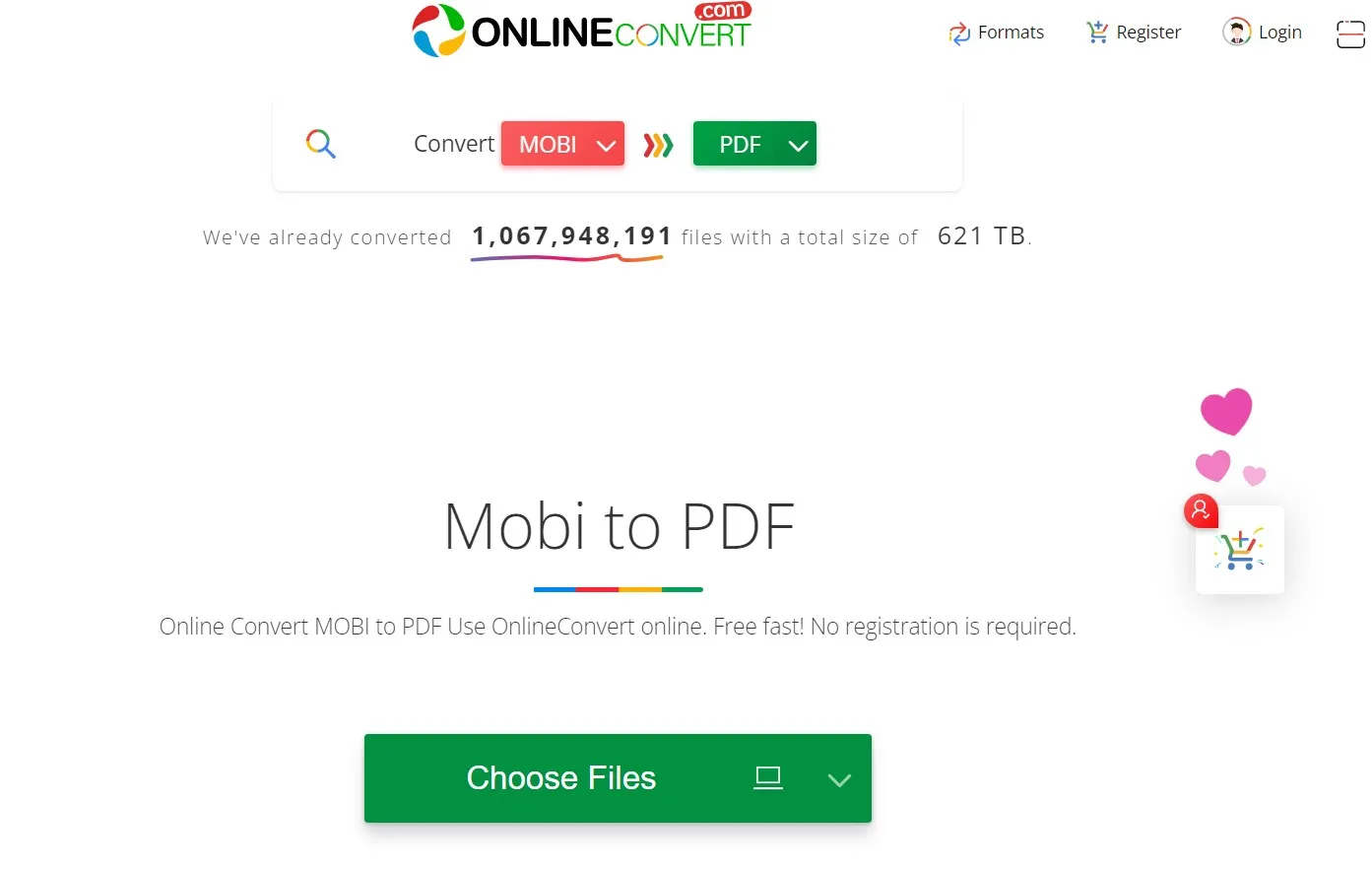 mobi to pdf OnlineConvert