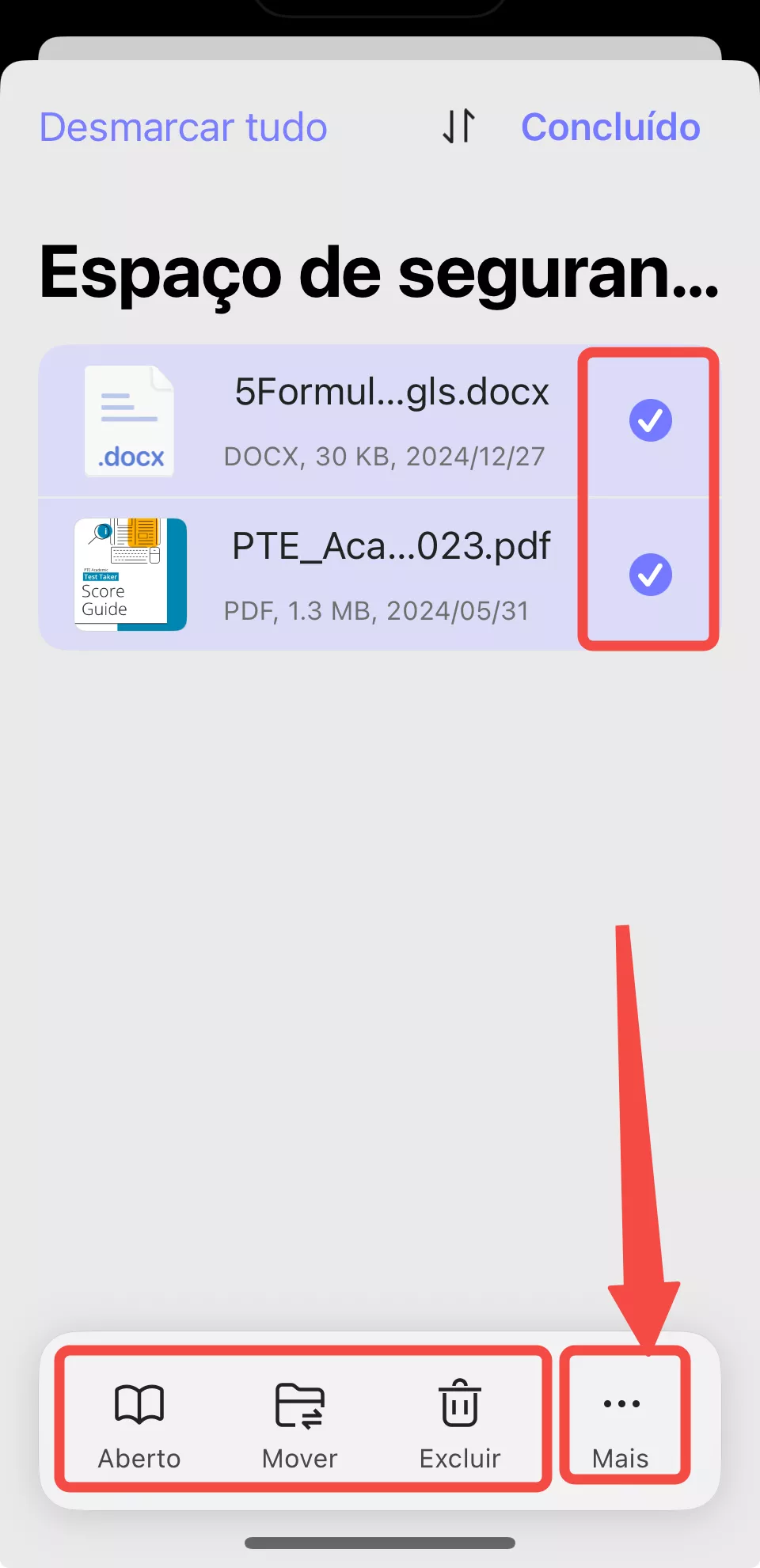 operações em múltiplos arquivos
