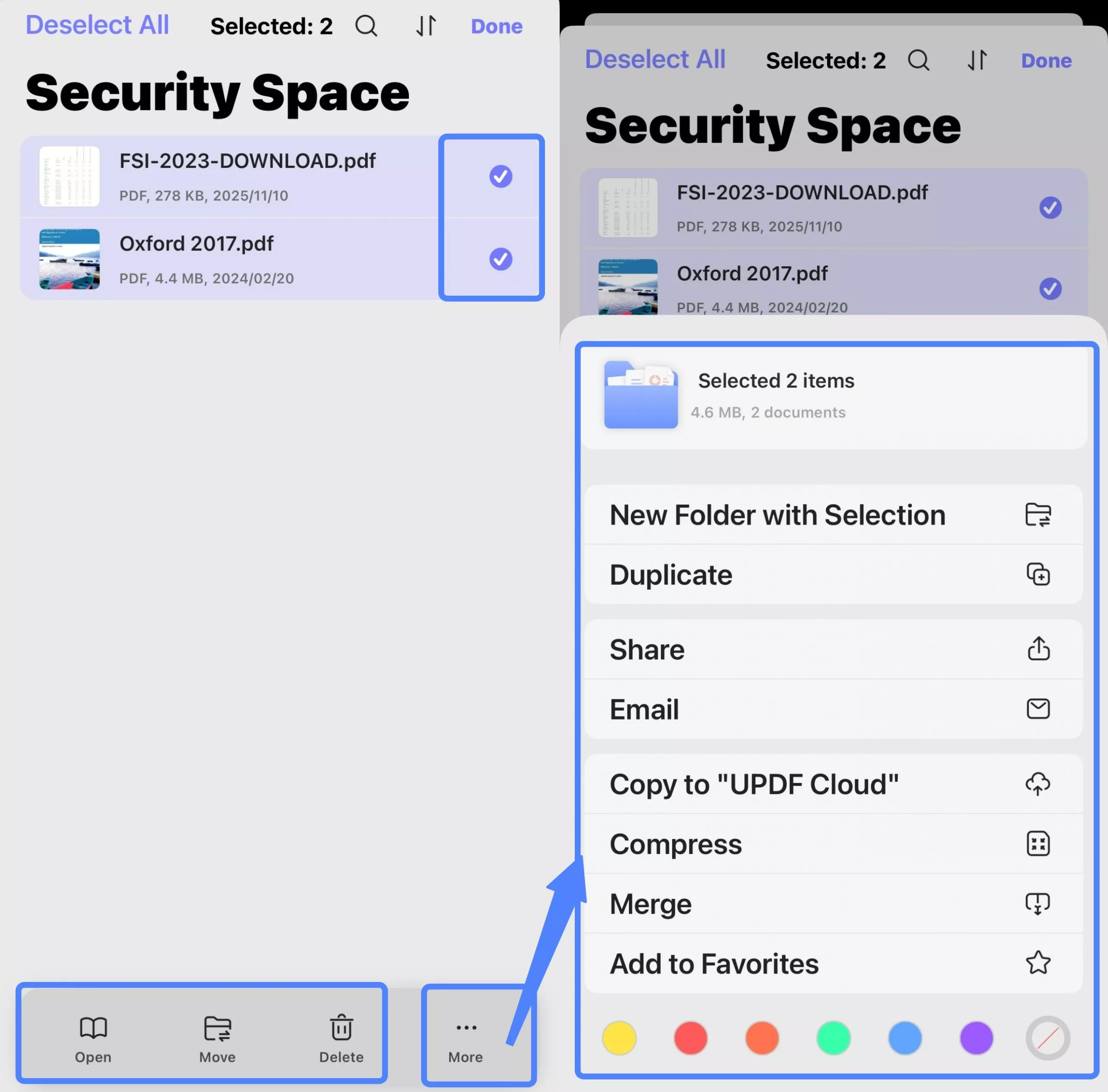 operations on multiple files
