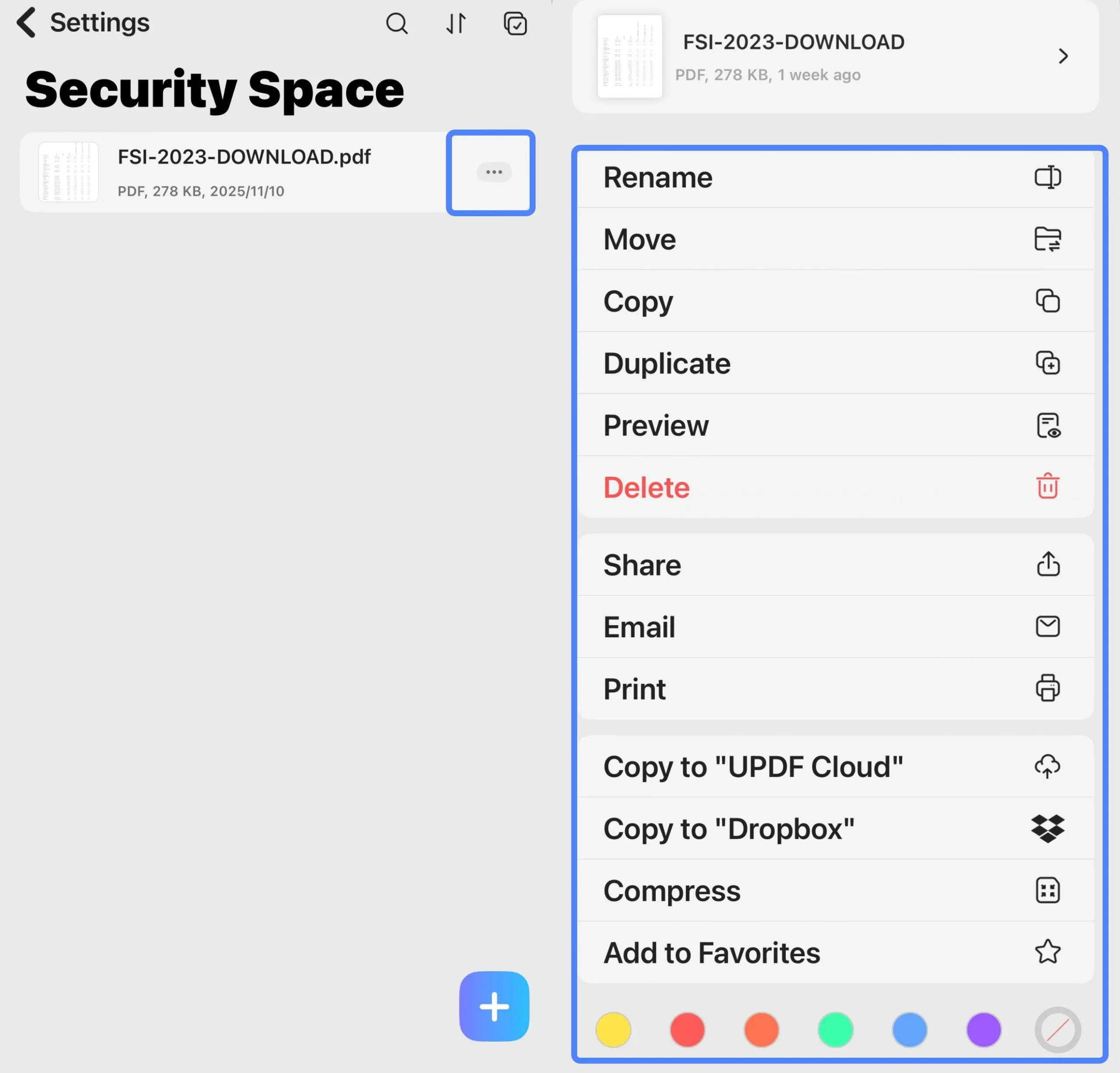 operations on single file