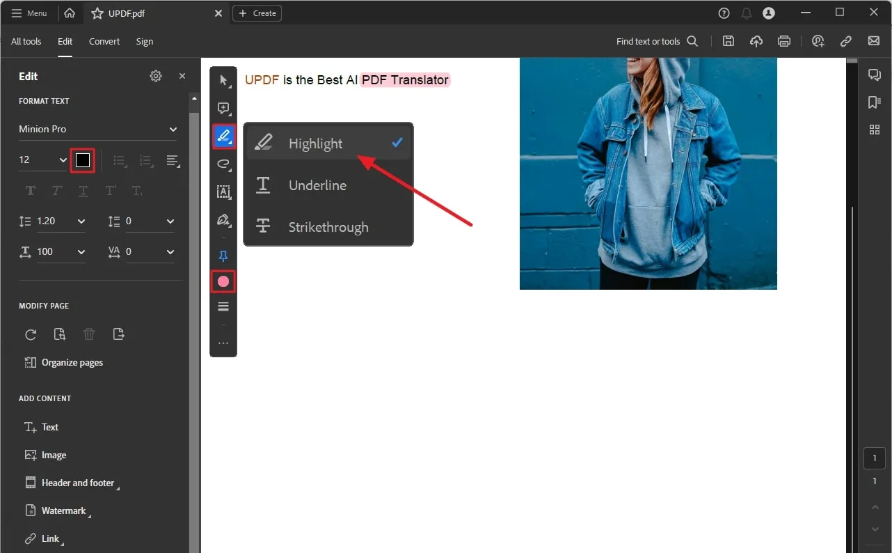 Using Adobe Acrobat PDF Color Editor to change PDF background