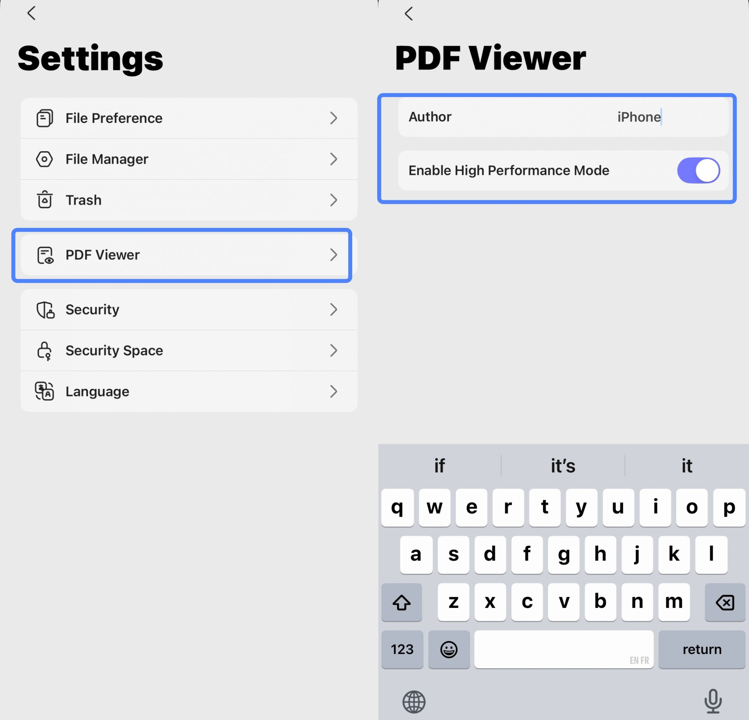 pdf viewer settings