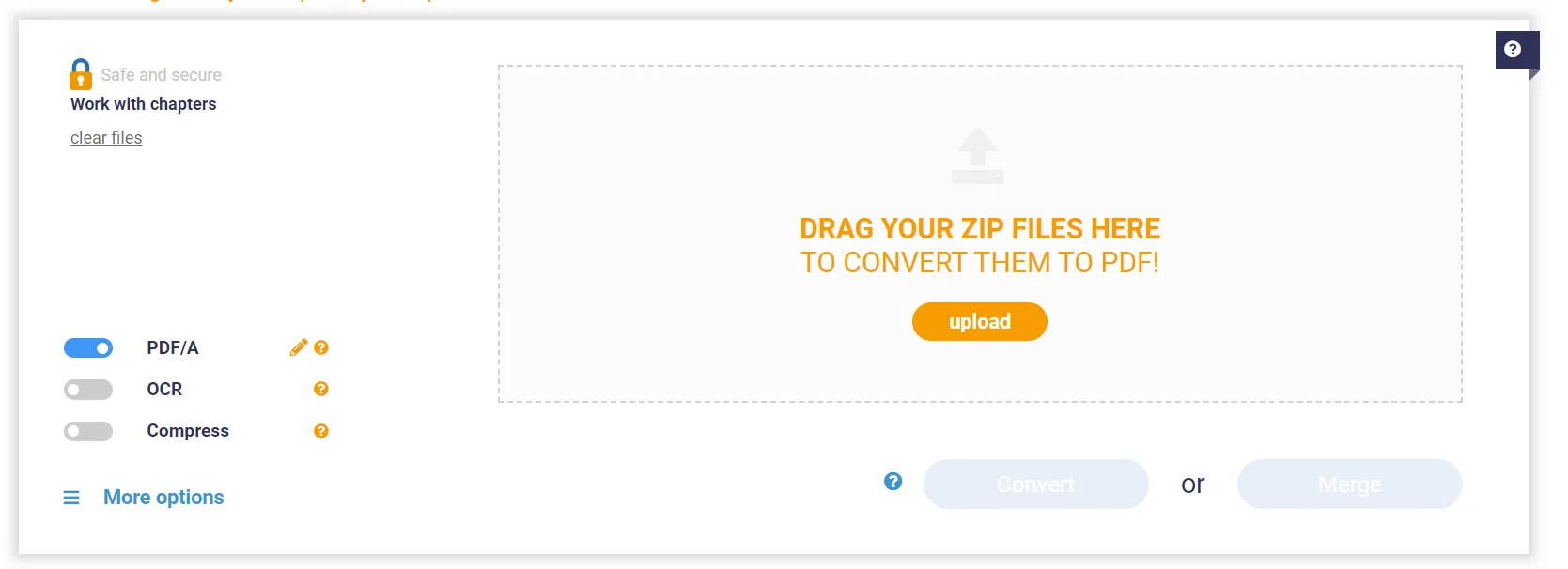 convertire zip in pdf