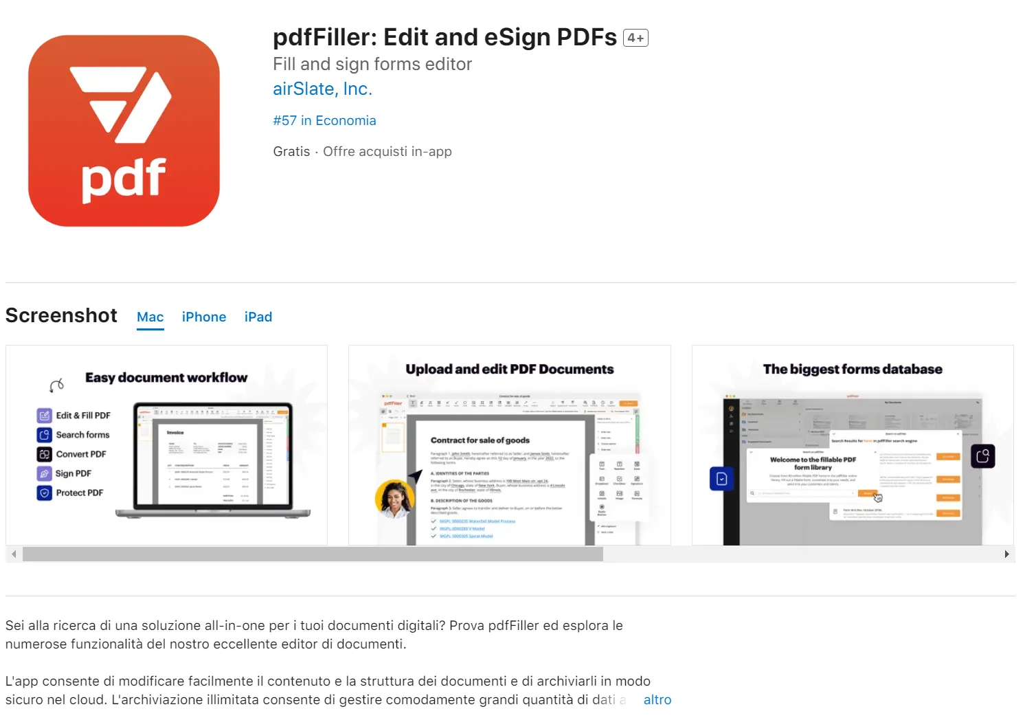 pdfFiller lettori PDF