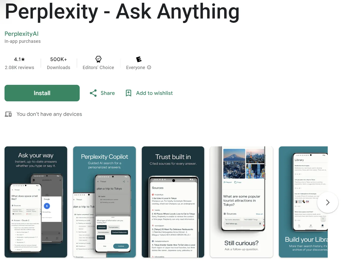 ai app for android perplexity