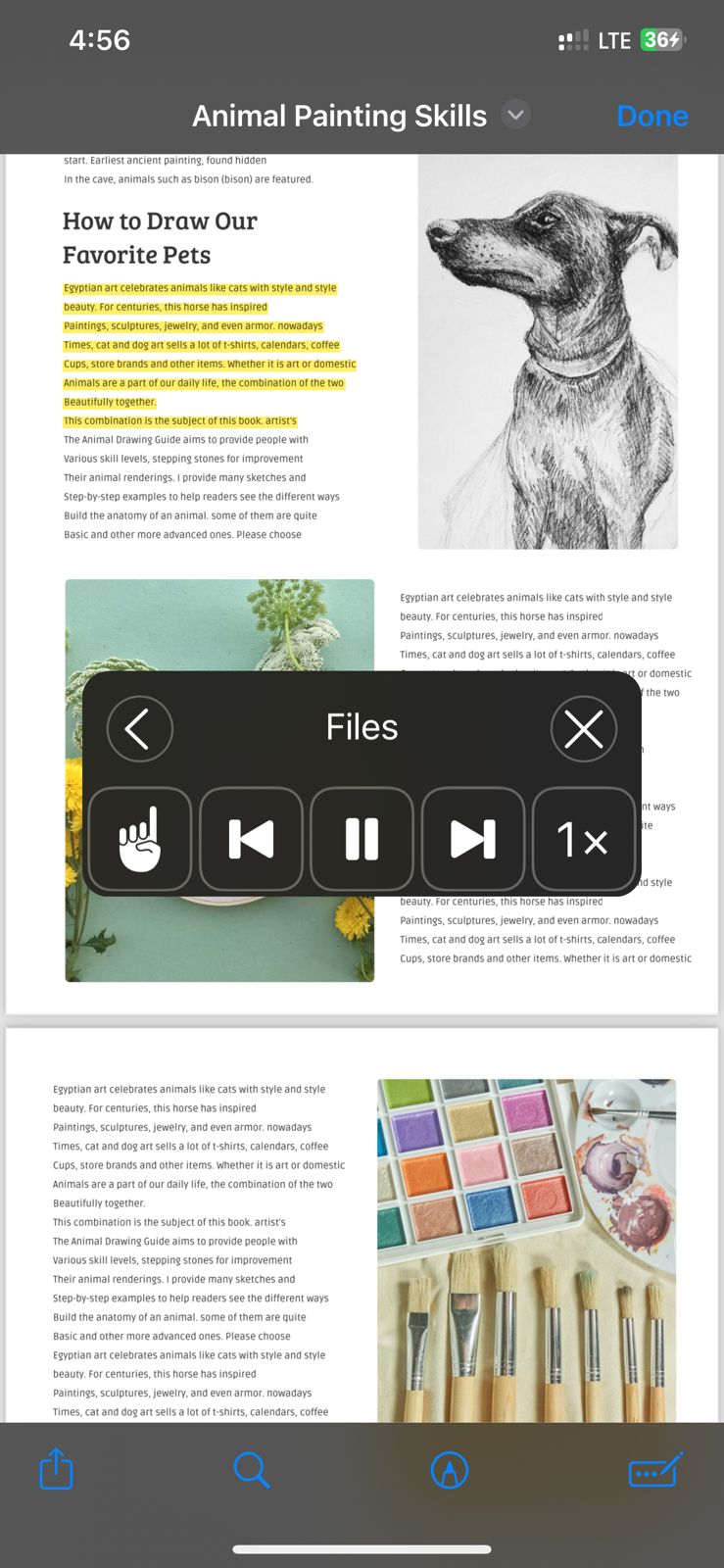 아이폰 PDF 읽어 주는 어플 기본 음성 읽기 기능