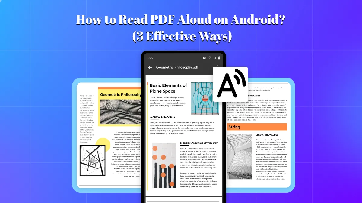 How to Read PDF Aloud on Android? (3 Effective Ways)