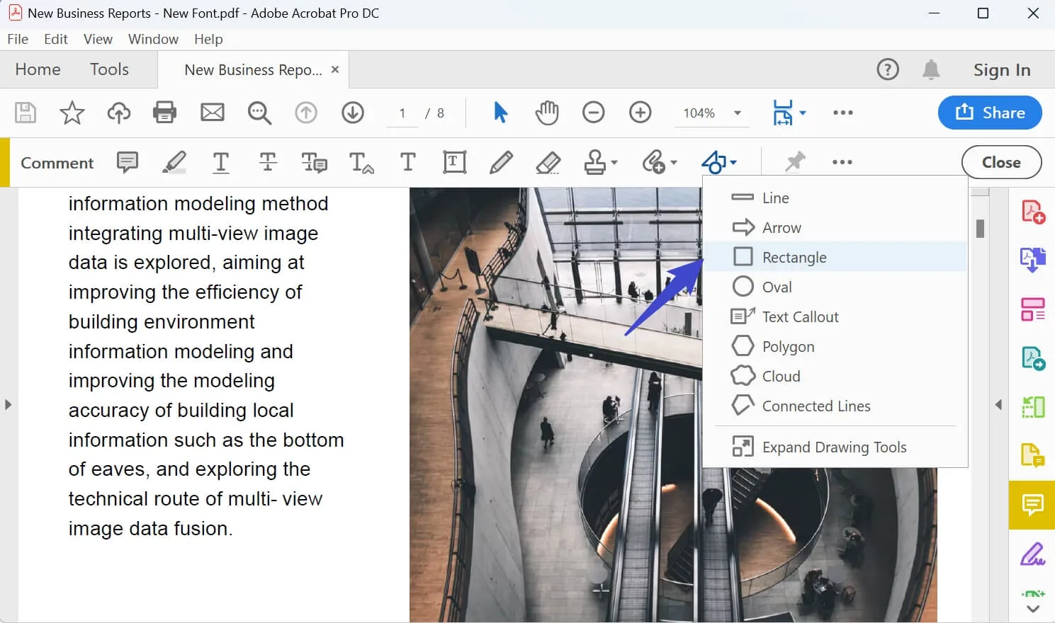 add rectangle to pdf adobe