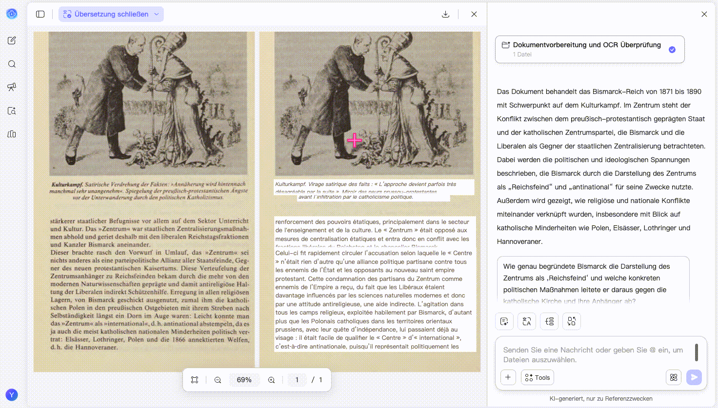 UPDF AI für gescannte PDF Übersetzung