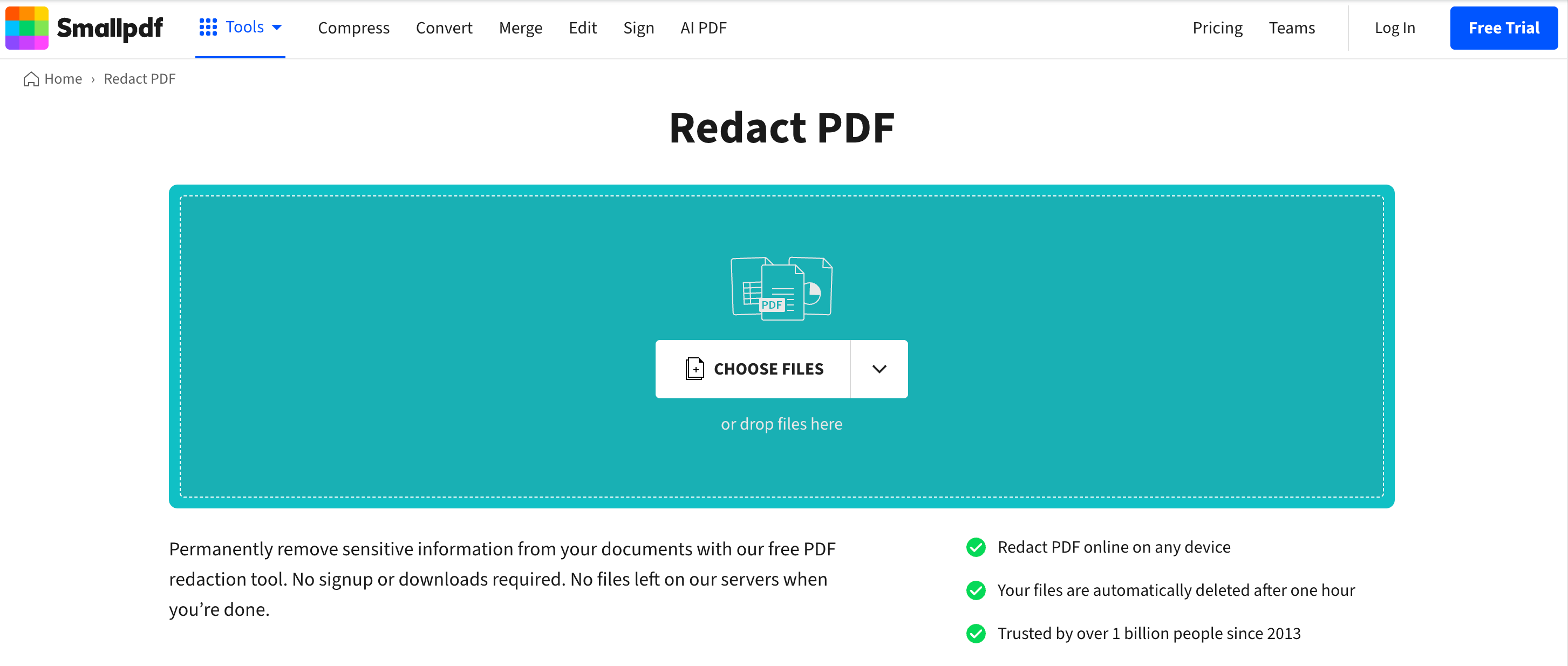 smallpdf upload file