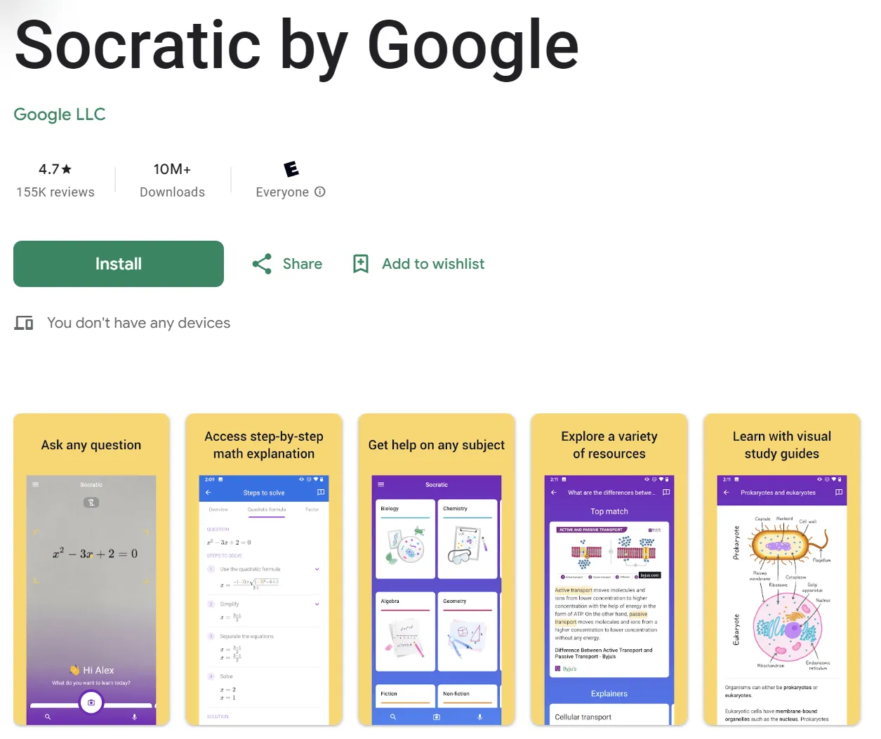 ai app for android socratic