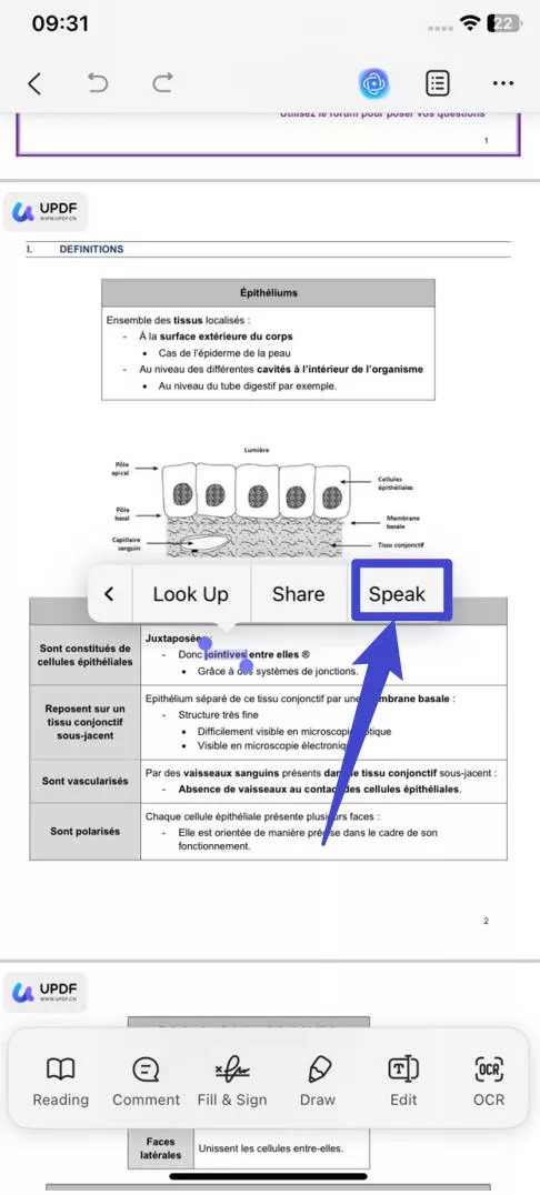 Speak ios