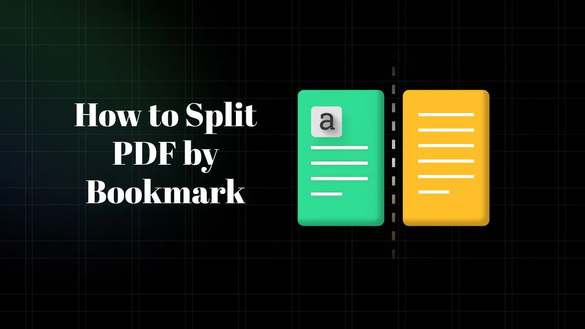 How To Split PDF By Bookmarks