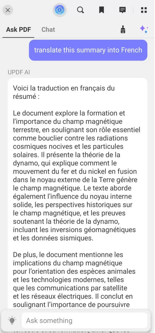 translate PDF Android updf